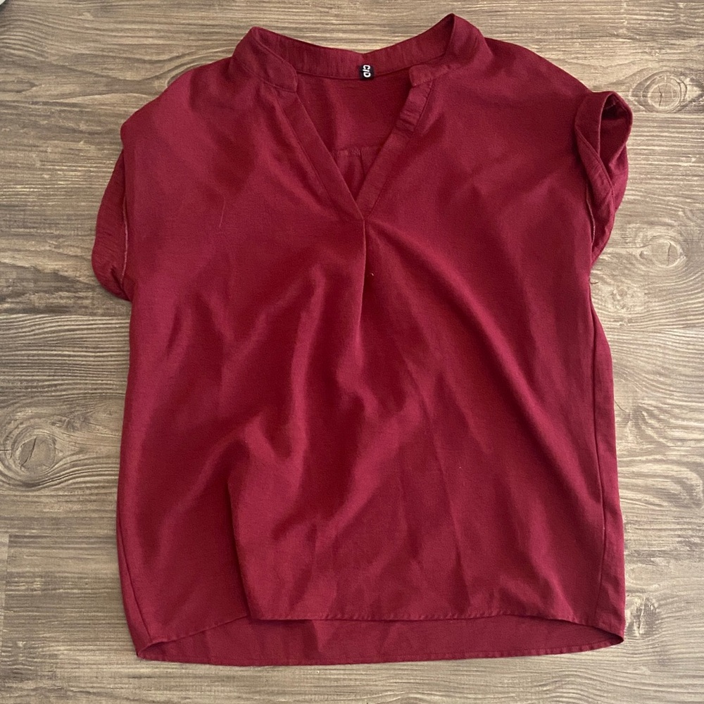Elegant Maroon Women's Blouse